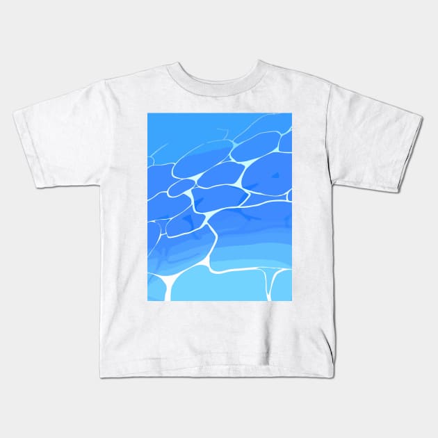 Anime water pattern Kids T-Shirt by TomFrontierArt